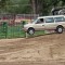 Rex Cooper from Greybull catches air on the first jump of the Tuff Truck course Sunday. Dakoby Bentley